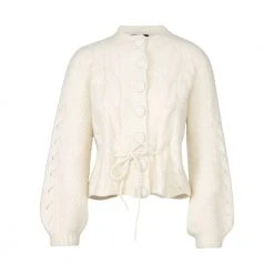 Ella&il Buttoned Cardigan White