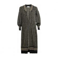 Hèst Mønster Hest Logo Cardigan-Black Overdeler Black