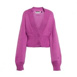 ROTATE Birger Christensen Knit Cardigan Pink