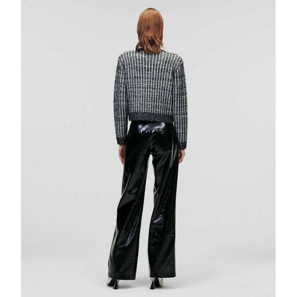 Sort Karl Lagerfeld Sort/Hvit Boucle Knit Cardigan Cardigan Black 5 Sort Karl Lagerfeld Sort/Hvit Boucle Knit Cardigan Cardigan Black - Bilde 3