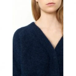 Mørkeblå Second Female Brook Knit Boxy Cardigan Genser Blue 8 Mørkeblå Second Female Brook Knit Boxy Cardigan Genser Blue -dame-cardigans Butikk unnamed file 1032