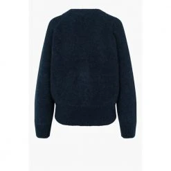 Mørkeblå Second Female Brook Knit Boxy Cardigan Genser Blue 9 Mørkeblå Second Female Brook Knit Boxy Cardigan Genser Blue -dame-cardigans Butikk unnamed file 1033