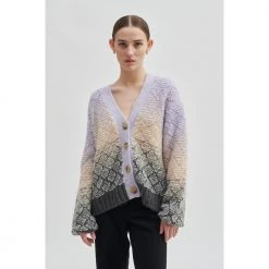 Lilla Second Female Irina Knit Cardigan Genser Purple -dame-cardigans Butikk unnamed file 1094