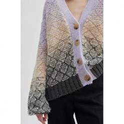 Lilla Second Female Irina Knit Cardigan Genser Purple -dame-cardigans Butikk unnamed file 1095