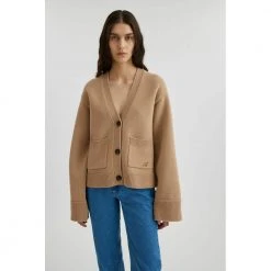 Axel Arigato Memory Relaxed Cardigan Brown -dame-cardigans Butikk unnamed file 110