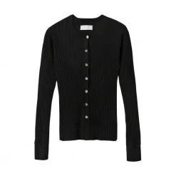 FWSS Yugen Round Neck Cardigan Black
