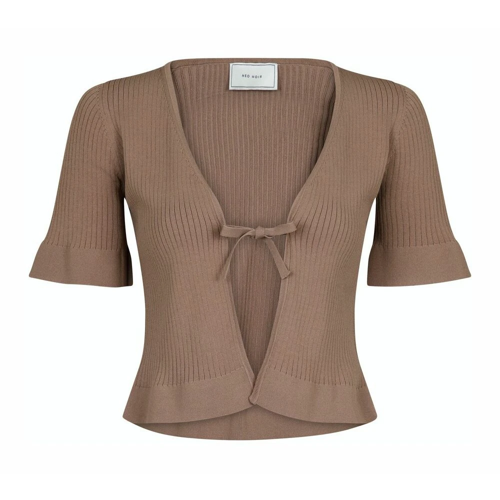 Neo Noir Denise Knit Cardigan Brown 6 Neo Noir Denise Knit Cardigan Brown - Bilde 4