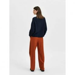 Blå Selected Femme Slflulu Knit Short Cardigan B Noos Cardigan Blue -dame-cardigans Butikk unnamed file 1282