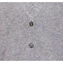 Ganni Relaxed Wool Cardigan Gray