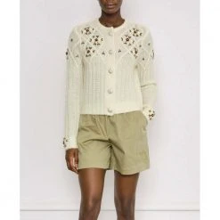 Notes Du Nord Cherry Cardigan Beige -dame-cardigans Butikk unnamed file 1302