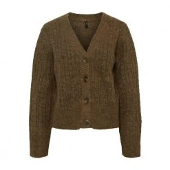 Y.A.S YASSALUM STRIKKET CARDIGAN Brown -dame-cardigans Butikk unnamed file 1332