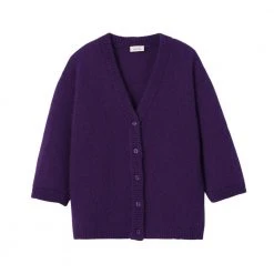 American Vintage Pinoberry Cardigan Purple 7 American Vintage Pinoberry Cardigan Purple -dame-cardigans Butikk unnamed file 1363