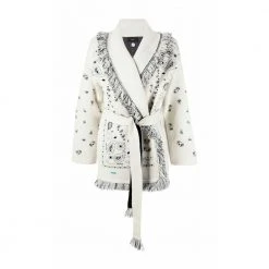 Alanui Bandana Cardigan White