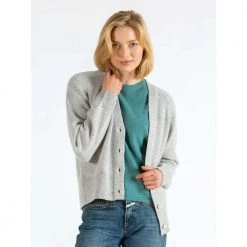 Kashmina Cashmere Cardigan Gray -dame-cardigans Butikk unnamed file 1371