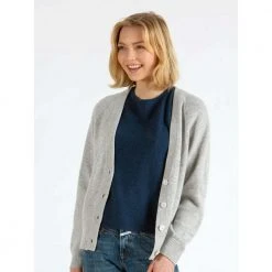 Kashmina Cashmere Cardigan Gray -dame-cardigans Butikk unnamed file 1373
