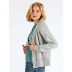 Kashmina Cashmere Cardigan Gray -dame-cardigans Butikk unnamed file 1374