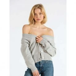 Kashmina Cashmere Cardigan Gray -dame-cardigans Butikk unnamed file 1376