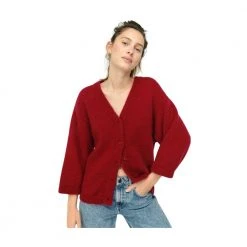 American Vintage Pinobery Cardigan - Cabaret Red -dame-cardigans Butikk unnamed file 1381