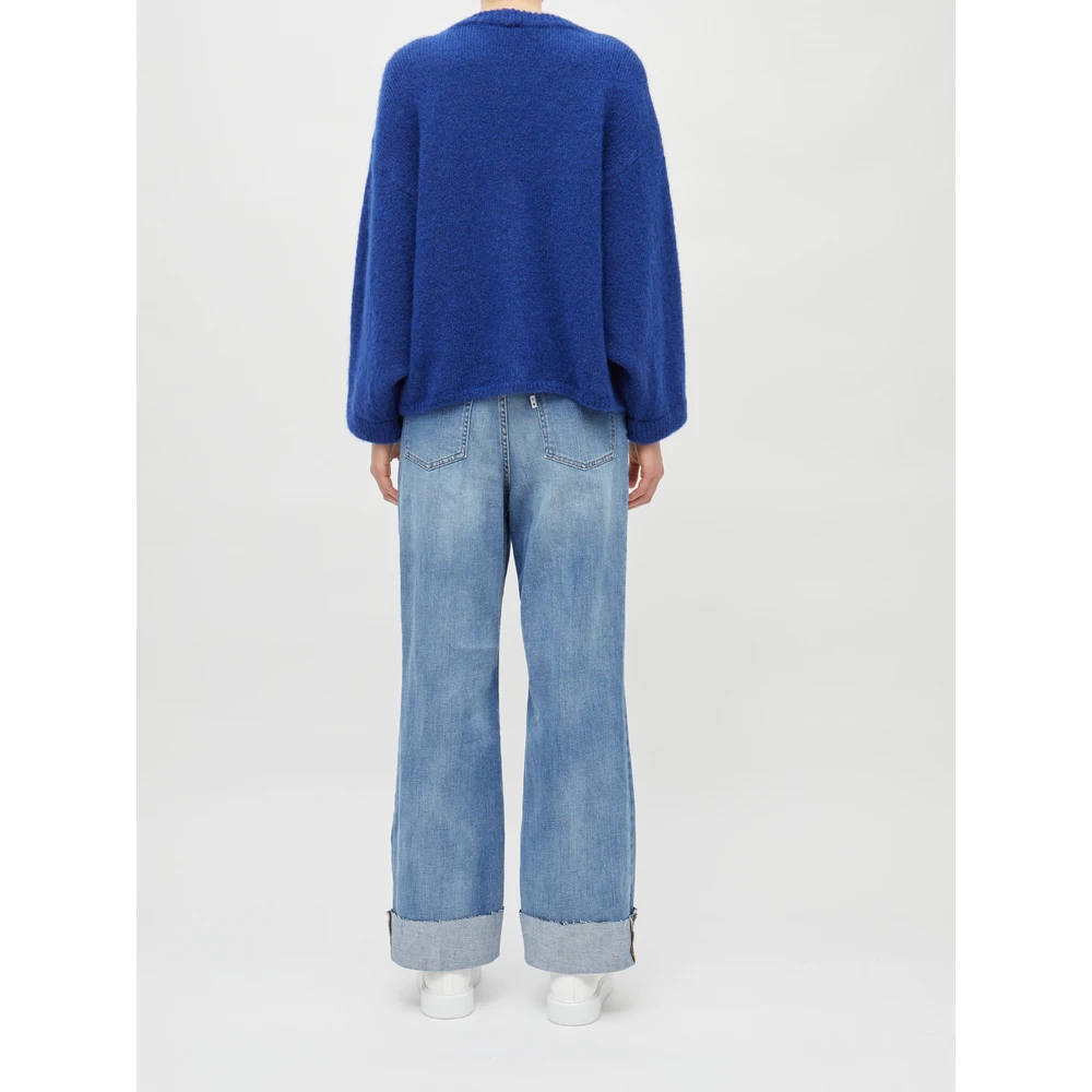 American Vintage Oversized-Strickjacke Blue 4 American Vintage Oversized-Strickjacke Blue - Bilde 2