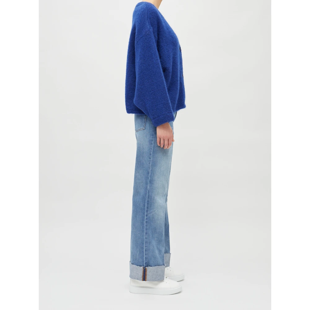 American Vintage Oversized-Strickjacke Blue 5 American Vintage Oversized-Strickjacke Blue - Bilde 3