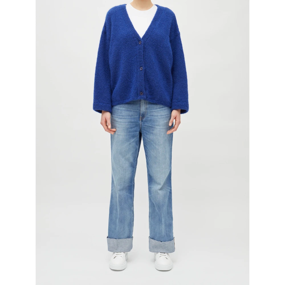 American Vintage Oversized-Strickjacke Blue 6 American Vintage Oversized-Strickjacke Blue - Bilde 4