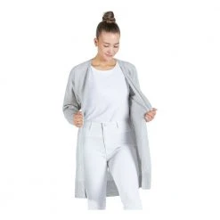 Kashmina Flow Knee Cardigan Gray -dame-cardigans Butikk unnamed file 1447