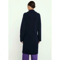 Marine Vince Collared Cardigan Coat Yttertøy Blue