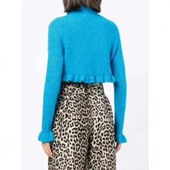 GANNI Sweaters Clear Blue Blue -dame-cardigans Butikk unnamed file 1523