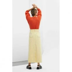 Ganni Avslappet Cardigan Orange -dame-cardigans Butikk unnamed file 1591