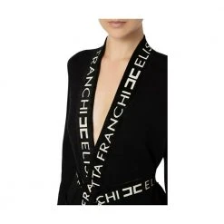 Elisabetta Franchi Kimono Cardigan Black -dame-cardigans Butikk unnamed file 1604