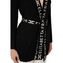 Elisabetta Franchi Kimono Cardigan Black -dame-cardigans Butikk unnamed file 1606