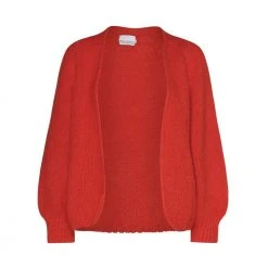 Rød Noella Fora Knit Cardigan Jakke Red