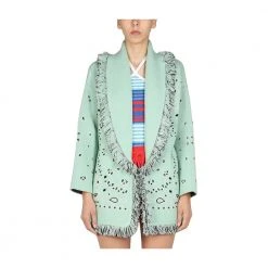 Alanui Bandana Cardigan Green