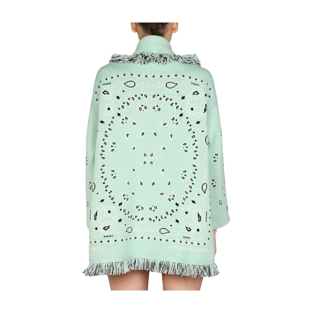 Alanui Bandana Cardigan Green 5 Alanui Bandana Cardigan Green - Bilde 3