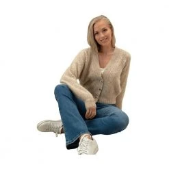 American Vintage Betim Cardigan Nude Beige -dame-cardigans Butikk unnamed file 1706