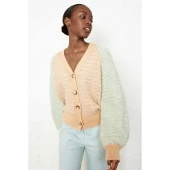 Second Female Gudrune Knit Cardigan Beige -dame-cardigans Butikk unnamed file 1710