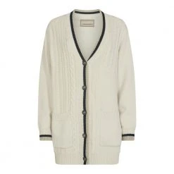 MOS MOSH Wrenley Knit Cardigan Strik Beige