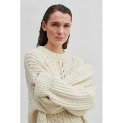 Second Female Offwhite Jacobe Knit White -dame-cardigans Butikk unnamed file 1720