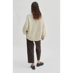 Second Female Offwhite Jacobe Knit White -dame-cardigans Butikk unnamed file 1721
