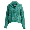 Essentiel Antwerp Check Knitted Jacket Green -dame-cardigans Butikk unnamed file 1780