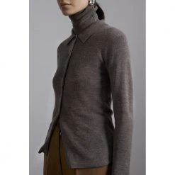 Mark Kenly Domino Tan Korine Ribbed Cardigan Genser & Jakker Brown -dame-cardigans Butikk unnamed file 1799