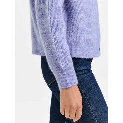 Selected Femme Lulu Ls Knit Short Cardigan Blue -dame-cardigans Butikk unnamed file 182