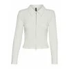 Hvit Vero Moda Vmserafina L/S Zipper Polo Cardigan Cardigan White -dame-cardigans Butikk unnamed file 1827