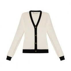 Tory Burch Cashmere Cardigan Beige -dame-cardigans Butikk unnamed file 1893