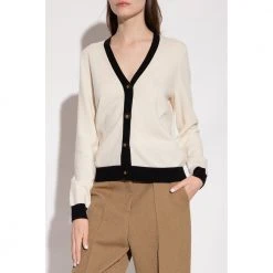 Tory Burch Cashmere Cardigan Beige -dame-cardigans Butikk unnamed file 1894