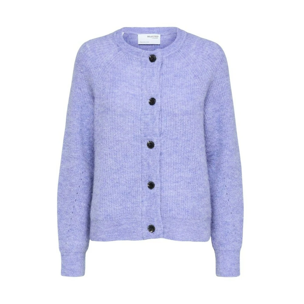 Selected Femme Lulu Knit Short Cardigan Purple 4 Selected Femme Lulu Knit Short Cardigan Purple - Bilde 2