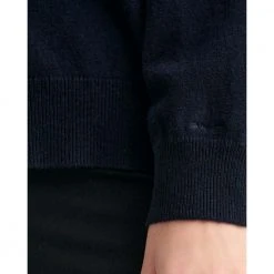 Gant D1. Superfine Lambswool Cardigan - Evening Blue Blue -dame-cardigans Butikk unnamed file 1952