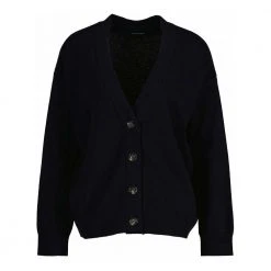 Gant D1. Superfine Lambswool Cardigan - Evening Blue Blue -dame-cardigans Butikk unnamed file 1953