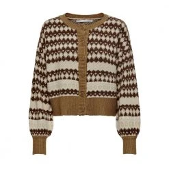 Lysebrun Only Madea Button Cardigan Genser Brown -dame-cardigans Butikk unnamed file 1975