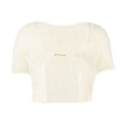 Jacquemus Sleeveless Knitwear White -dame-cardigans Butikk unnamed file 1979